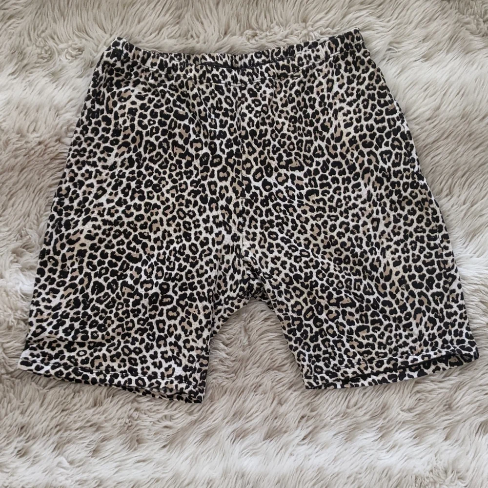 Leopard Print Bike Shorts